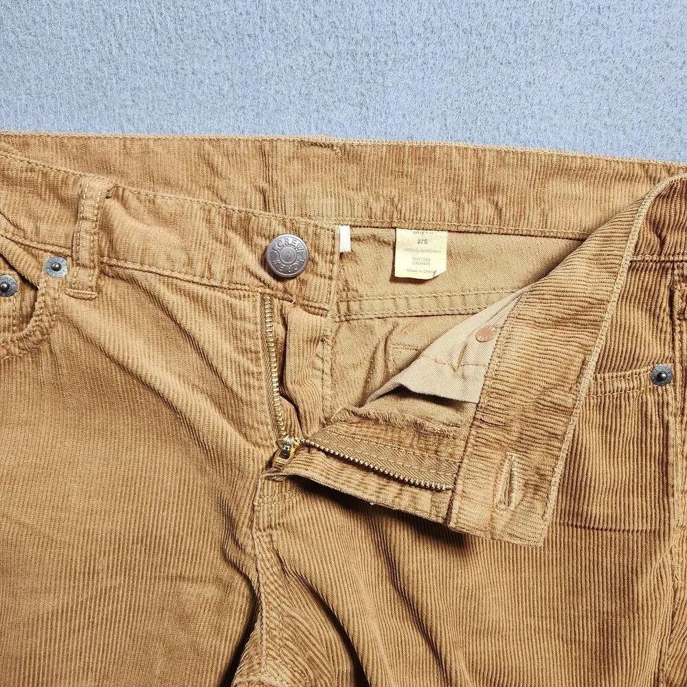 J. Crew Corduroy Pants Women 27S Brown City Fit Vintage Matchstick Skinny Leg